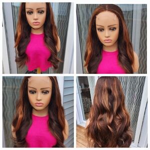 Brown and Black Women's Wig